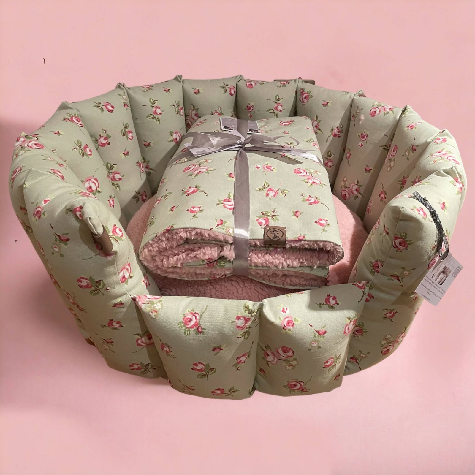 Floral dog bed best sale