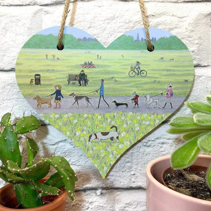 DECORATION POOCH PATROL HANGING HEART