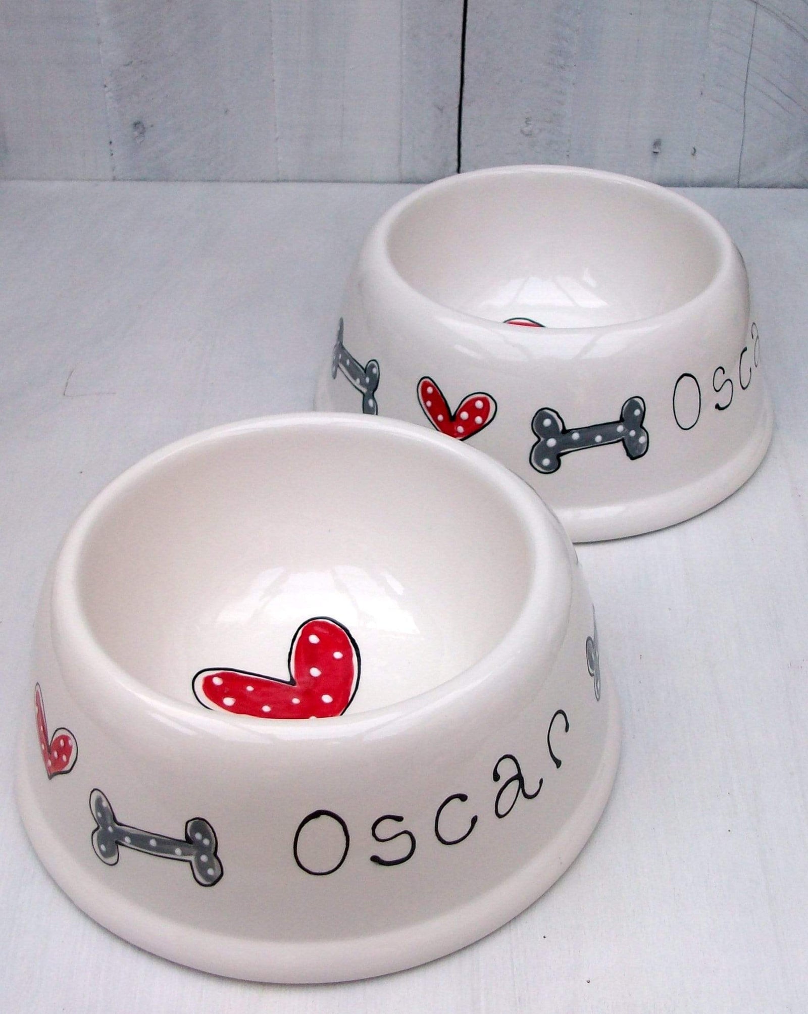 Personalised Glazed Earthenware Dog Bowl In Your Dog House Gifts